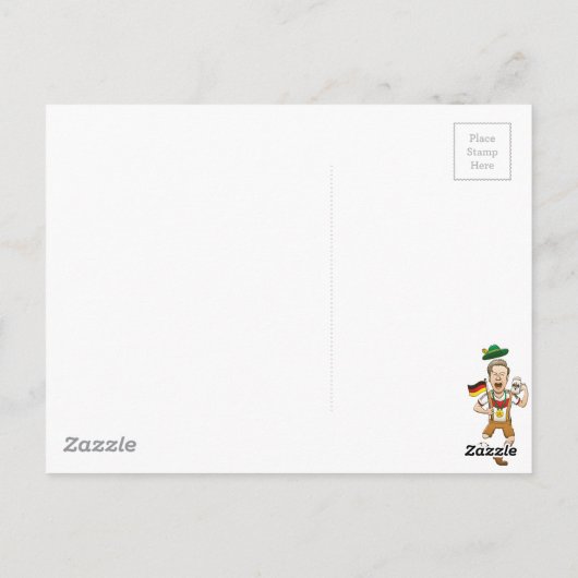 Germany is Four-time Soccer Champion Postkarte (Rückseite)