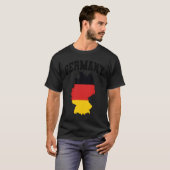 Germany Map with Flag T-Shirt (Vorne ganz)
