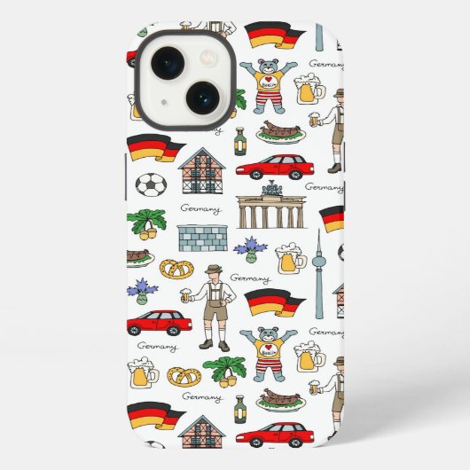 Germany Symbos Pattern | iPhone Hülle (Rückseite)