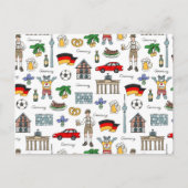 Germany Symbos Pattern | Postkarte (Vorderseite)