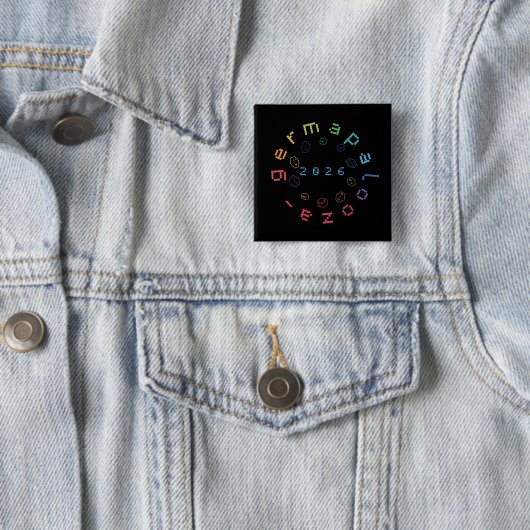 Germapalooza 26 Pin - 2-Zoll-Quadrat Button (Beispiel)