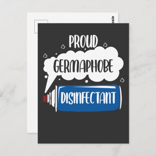 Germaphobe Caretaker Janitor Bacteria Reinigung Postkarte (Vorne/Hinten)