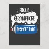 Germaphobe Caretaker Janitor Bacteria Reinigung Postkarte (Vorderseite)