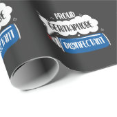 Germaphobe Karriere Janitor Bacteria Reinigung Geschenkpapier (Rolleneckpunkt)