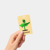 Germinator Cyborg Pflanze lustiger Cartoon Ausweis (Handheld)