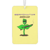 Germinator Cyborg Pflanze lustiger Cartoon Autolufterfrischer (Rückseite)