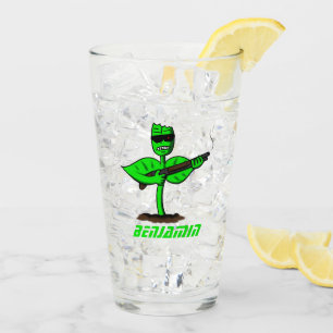 Germinator Cyborg Pflanze lustiger Cartoon Glas