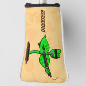 Germinator Cyborg Pflanze lustiger Cartoon Golf Headcover (Rotieren 90)