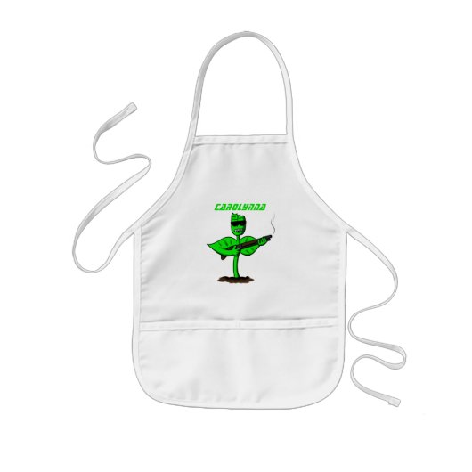 Germinator Cyborg Pflanze lustiger Cartoon Kinderschürze (Vorne)