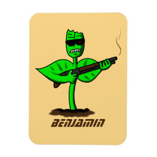 Germinator Cyborg Pflanze lustiger Cartoon Magnet
