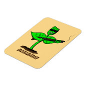 Germinator Cyborg Pflanze lustiger Cartoon Magnet (Linke Seite)
