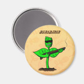Germinator Cyborg Pflanze lustiger Cartoon Magnet (Vorderseite/Rückseite)
