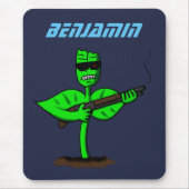 Germinator Cyborg Pflanze lustiger Cartoon Mousepad (Vorne)