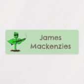 Germinator Cyborg Pflanze lustiger Cartoon persona Etiketten (Design 1)