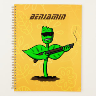 Germinator-Cyborg-Pflanze lustiger Cartoon Planer
