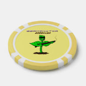 Germinator Cyborg Pflanze lustiger Cartoon Pokerchips (Einzeln)