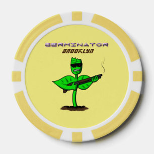 Germinator Cyborg Pflanze lustiger Cartoon Pokerchips