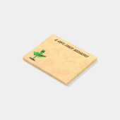 Germinator Cyborg Pflanze lustiger Cartoon Post-it Klebezettel (angewinkelt)
