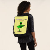 Germinator Cyborg Pflanze lustiger Cartoon Rucksack (Ausgewaschen)