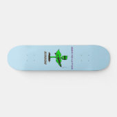 Germinator Cyborg Pflanze lustiger Cartoon Skateboard (Horizontal)