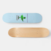 Germinator Cyborg Pflanze lustiger Cartoon Skateboard (Horizontal)