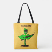 Germinator Cyborg Pflanze lustiger Cartoon Tasche (Rückseite)