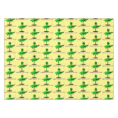 Germinator Cyborg Pflanze lustiger Cartoon Tischdecke (Vorderseite (Horizontal))