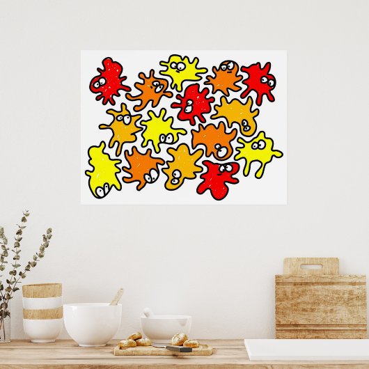 Germs Poster (Küche)