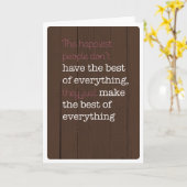 Gerne positive Motivationskarte Karte (Gelbe Blume)