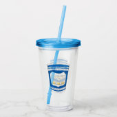 Gerne servieren Sie NYC Griechisch Diner Coffee Cu Acryltrinkbecher (Rückseite)