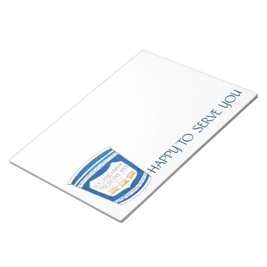 Gerne servieren wir Ihnen den Blue Griechisch Dine Notizblock (angewinkelt)