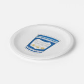 Gerne servieren wir Ihnen griechische Diner Coffee Pappteller (Schrägansicht)