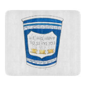 Gerne servieren wir Ihnen griechische Kaffee-Cup-T Schneidebrett (Vorderseite)