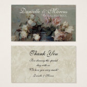 Gerne Tags - Impressionist Cream Pink Roses (Vorne & Hinten)