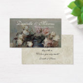 Gerne Tags - Impressionist Cream Pink Roses (Schreibtisch)