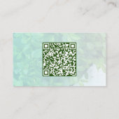 Gerödete Grünflächen mit Personalisiertem Text QR- Visitenkarte (Rückseite)