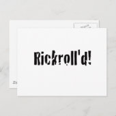 gerollt postkarte (Vorne/Hinten)