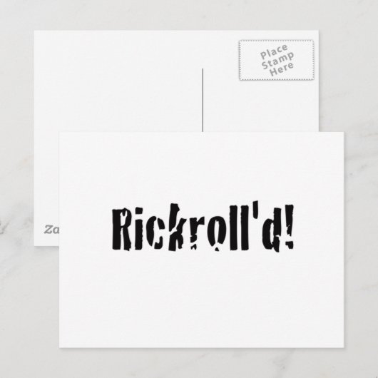 gerollt postkarte (Vorne/Hinten)