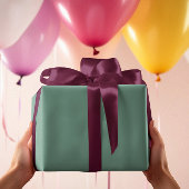 Geröllte Elegance - Aquamariner Fester Ozean Geschenkpapier