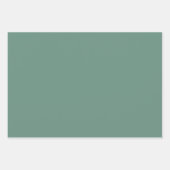 Geröllte Elegance - Aquamariner Fester Ozean Geschenkpapier Set (Vorderseite)