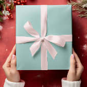 Geröllte Elegance - Solid, ruhig, türkis Geschenkpapier