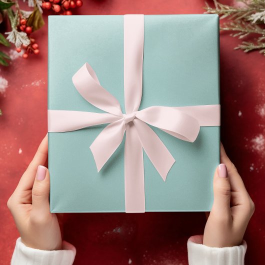 Geröllte Elegance - Solid, ruhig, türkis Geschenkpapier