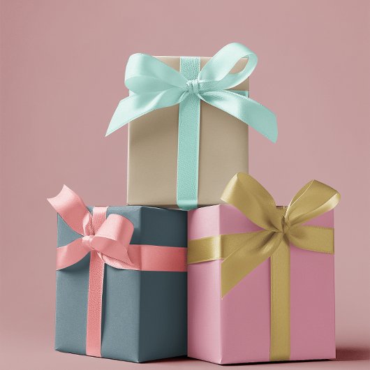 Geröllte Eleganz - Festes Set 1 Geschenkpapier Set