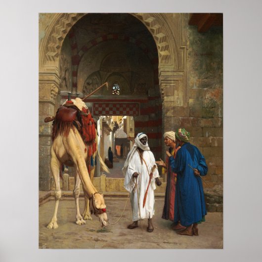 Gérôme - Arabischer Streit 1871 Poster (Vorne)
