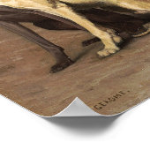 Gérôme - Arnaut mit zwei Welpen Hunde 1867 Poster (Ecke)