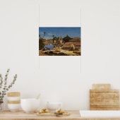 Gérôme - Aussicht auf Medinet El Fayoum Poster (Küche)