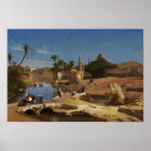 Gérôme - Aussicht auf Medinet El Fayoum Poster (Vorne)