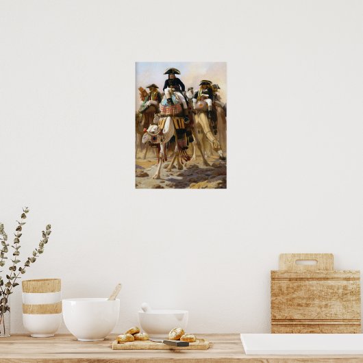 Gérôme - Bonaparte in Ägypten Poster (Küche)