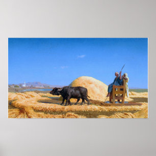 Gérôme - Die Getreideschwelle in Ägypten Poster