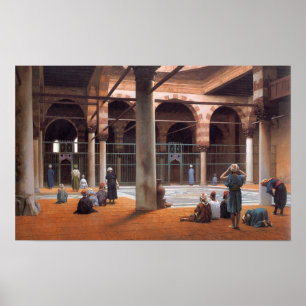 Gérôme - Innenraum einer Moschee 1870 Poster